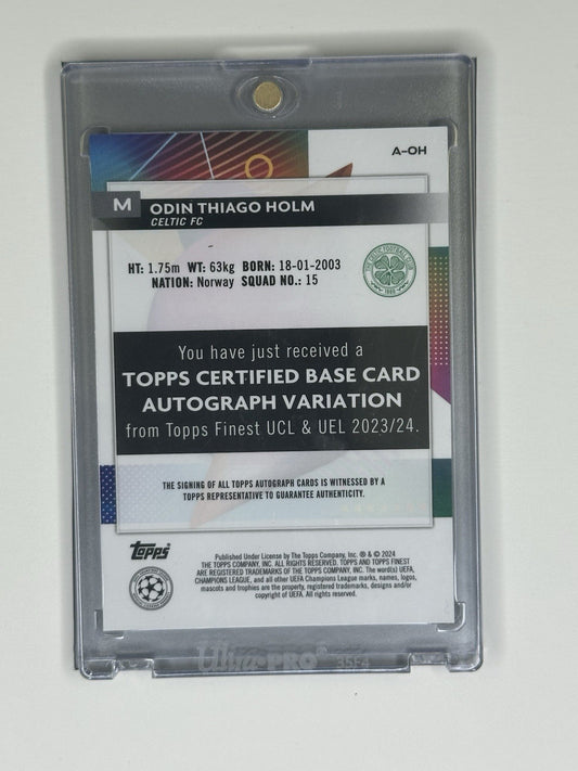 2023-24 Topps Finest UEFA Club Competitions - Odin Thiago Holm Auto. #A-OH