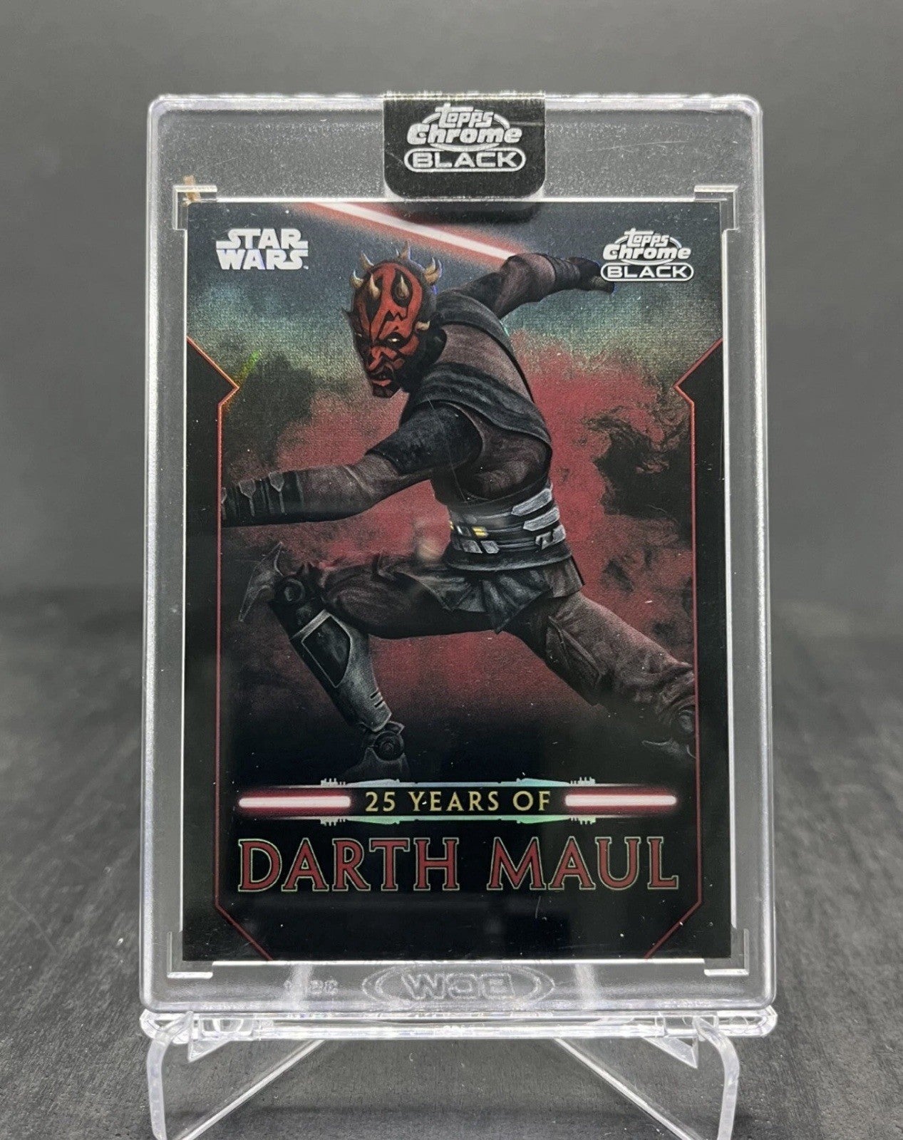 2024 Topps Chrome Black Star Wars Darth Maul 25 Years of Darth Maul #DM-9