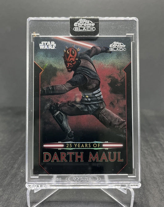 2024 Topps Chrome Black Star Wars Darth Maul 25 Years of Darth Maul #DM-9