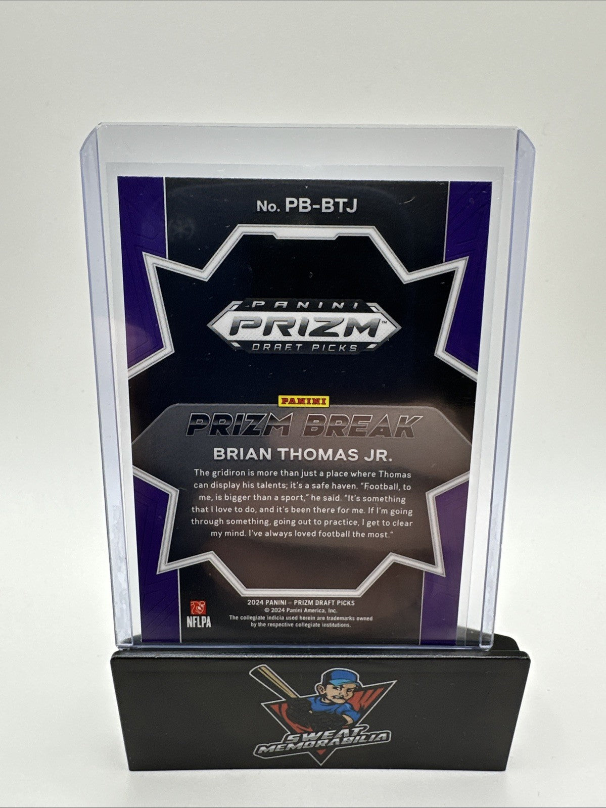 2024 Panini Prizm Draft Picks - Prizm Break #PB-BTJ Brian Thomas Jr. (RC)