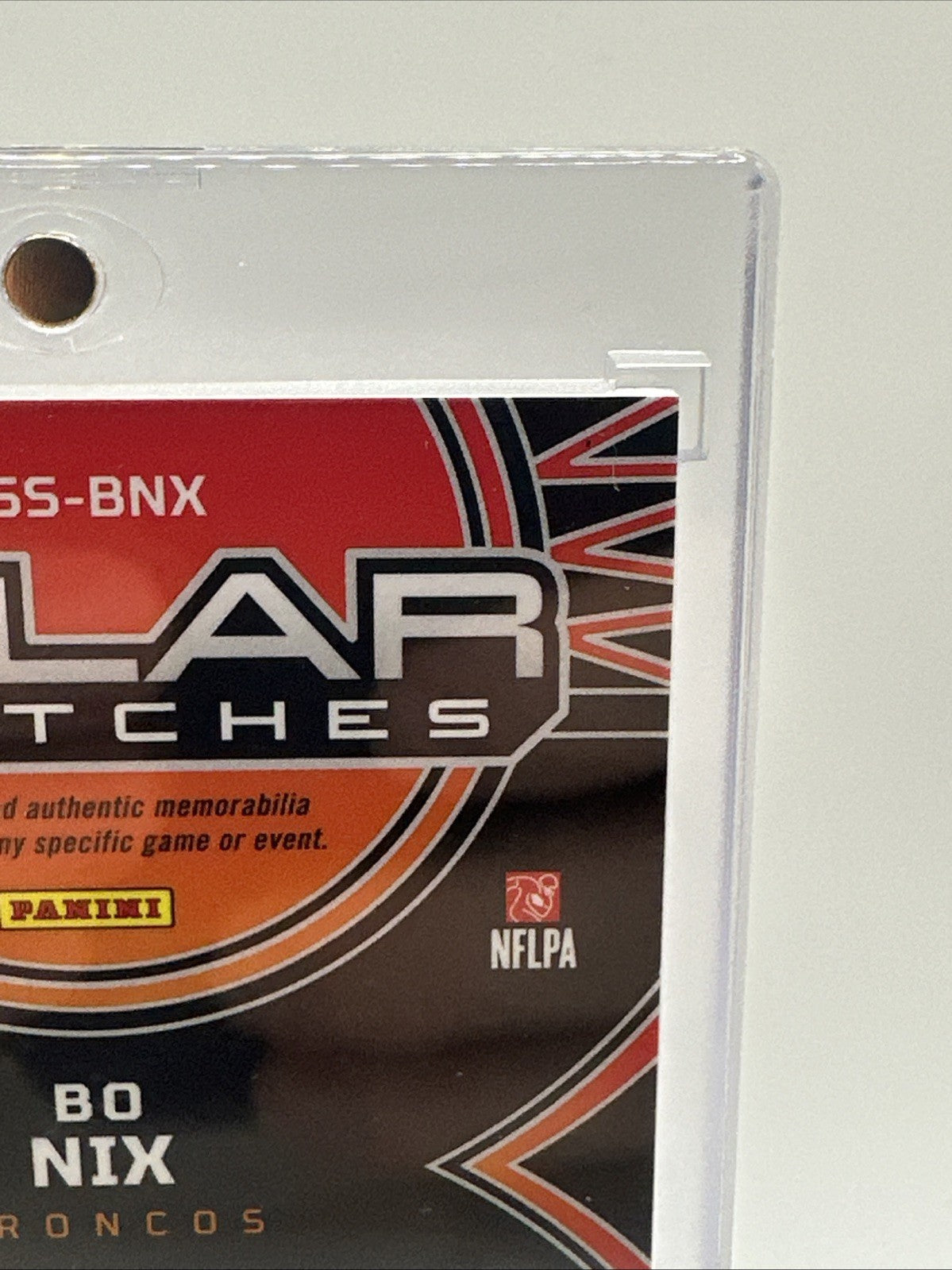 2024 Obsidian Football Bo Nix RC Solar Swatches 2 Color Patch /75 Broncos