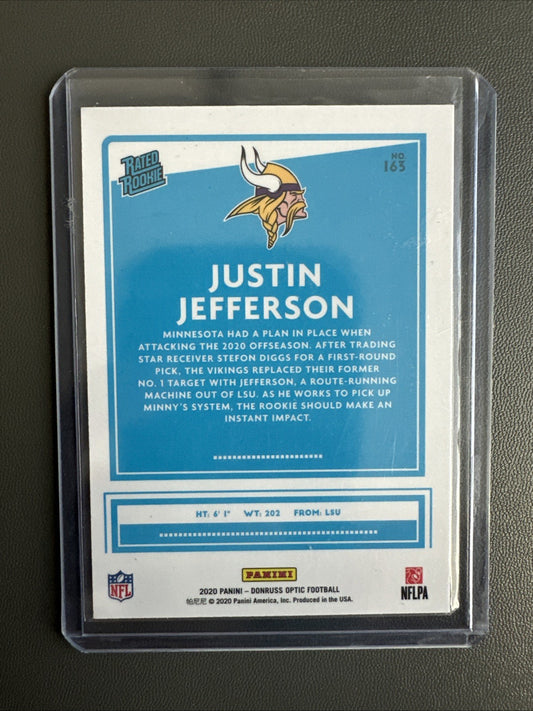 2020 Donruss Optic Rated Rookie Base Justin Jefferson RC WHC420