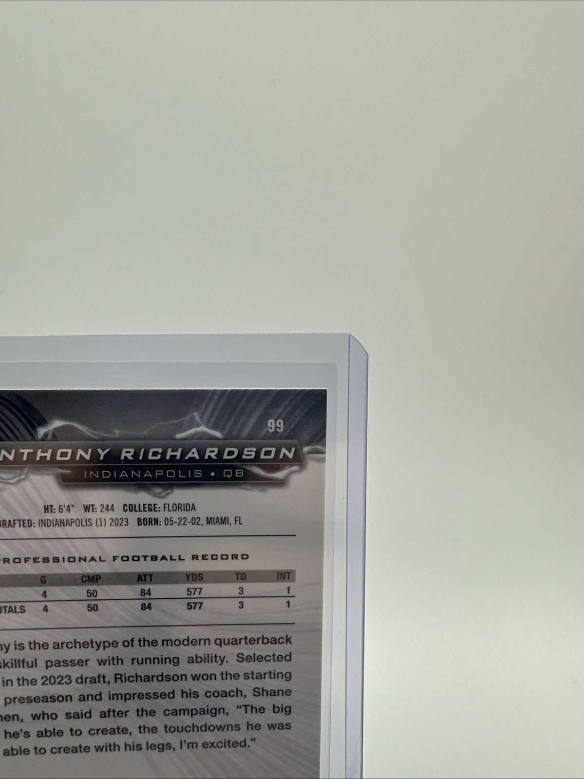 2023 Topps Composite Anthony Richardson RC Resurgence Prism Refractor #99 Colts