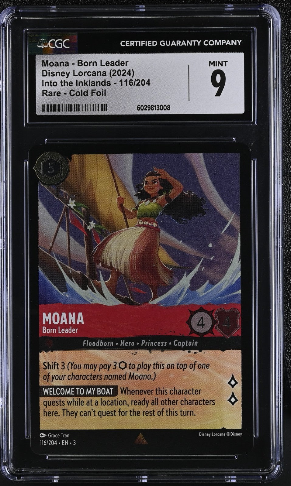 2024 Disney Lorcana Into the Inklands Moana #116/204 CGC 9