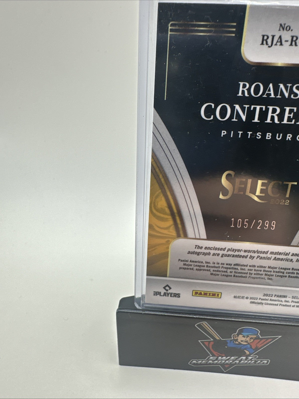 2022 Panini Select Roansy  Contreas Autographed Relic Rookie Card /299
