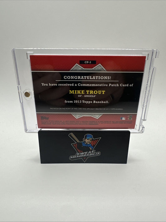 2013 Topps - Manufactured Commemorative Patch Mike Trout #CP-3 Angels