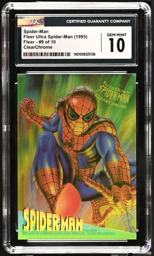 1995 Fleer Fleer Ultra Spider-Man Spider-Man #9 of 10 CGC 10