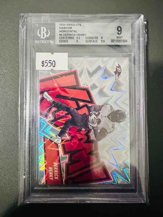 2024 Absolute Kaboom Horizontal Derrick Henry #4 BGS 9