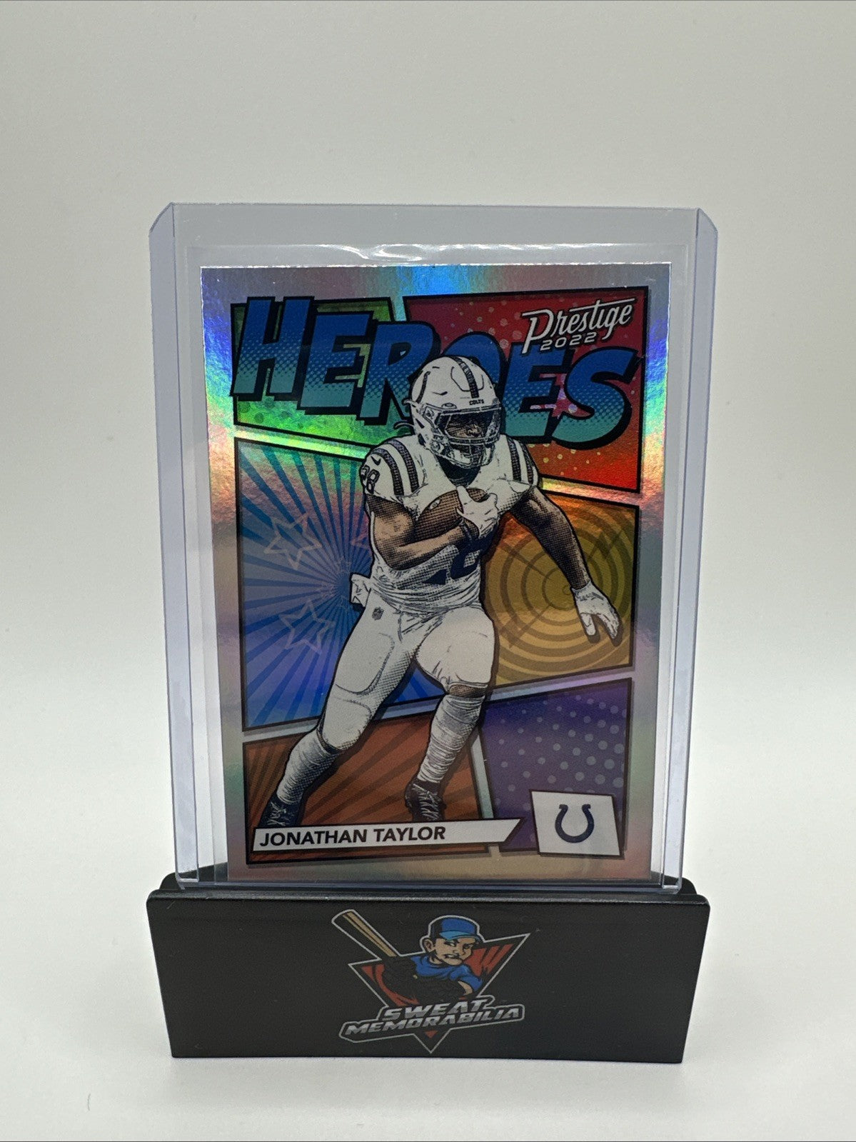 2022 PRESTIGE JONATHAN TAYLOR HEROES SILVER HOLO #H-9
