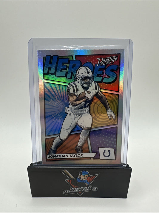2022 PRESTIGE JONATHAN TAYLOR HEROES SILVER HOLO #H-9