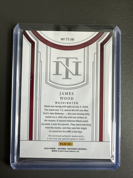 2024 Panini National Treasures Baseball James Wood Patch TT-JW /99
