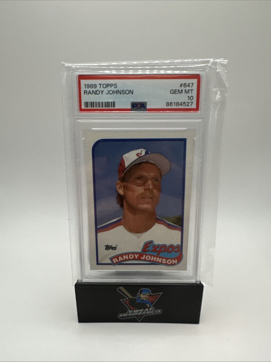 1989 Topps Randy Johnson RC #647 PSA 10 GEM MT Montreal Expos