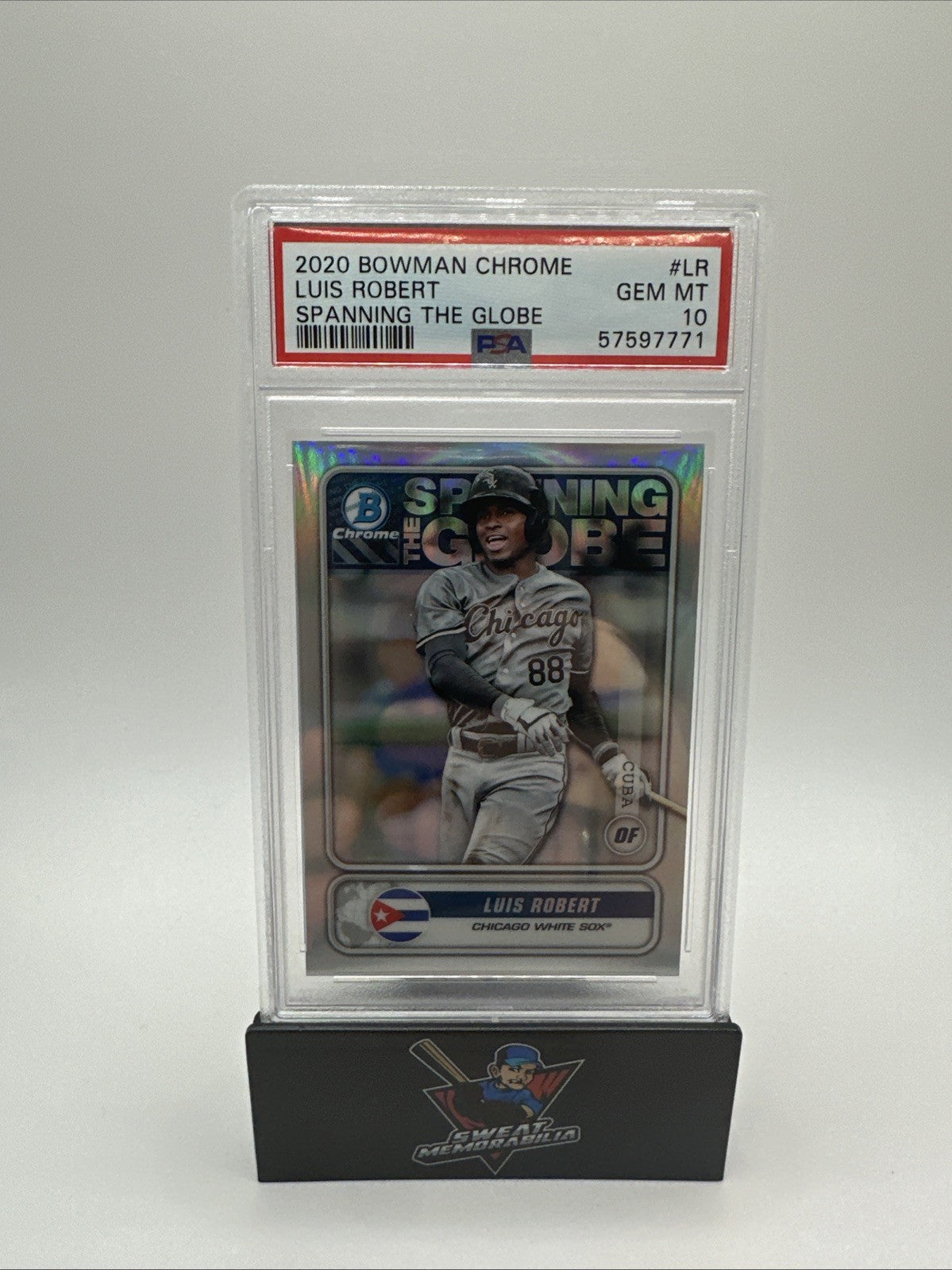 2020 Bowman Chrome Luis Robert Spanning The Globe #STG-LR PSA 10 Rookie RC Card