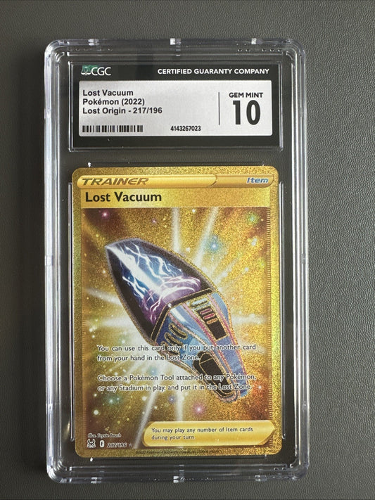 CGC Gem Mint 10 Lost Vacuum 217/196 Pokémon Lost Origin