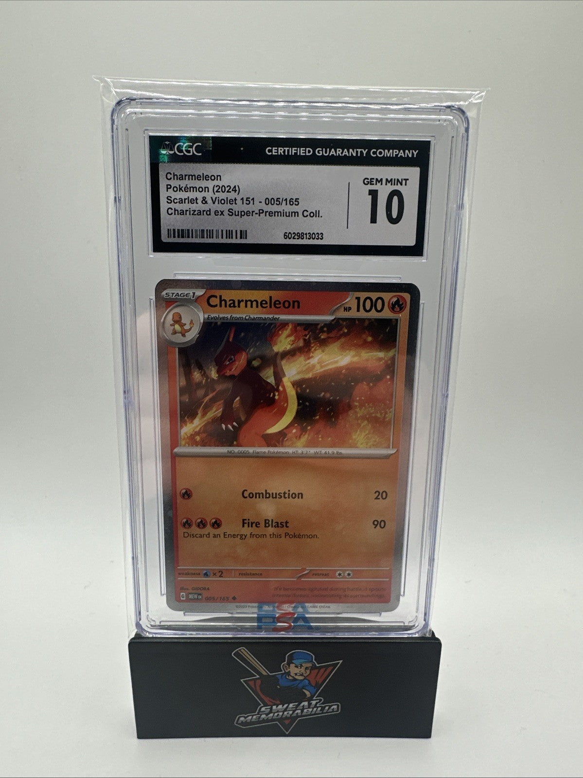 2023 POKEMON #005/165 CHARMELEON CGC 10 GEM MINT