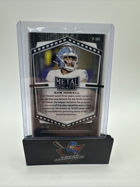 2022 Leaf Draft Metal Portrait Purple Crystal Sam Howell #P-SH1 Rookie RC