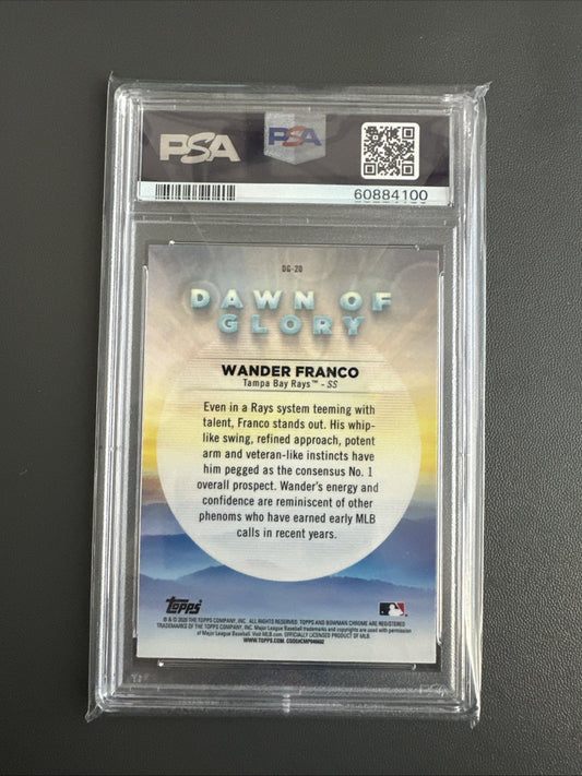 2020 Bowman Chrome: Dawn of Glory Refractor #DG-20 Wander Franco (RC) PSA 10