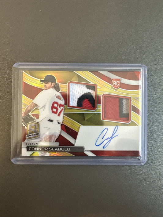 Connor Seabold RC Spectra Dual Rookie Patch Auto 2022 Chronicles /10