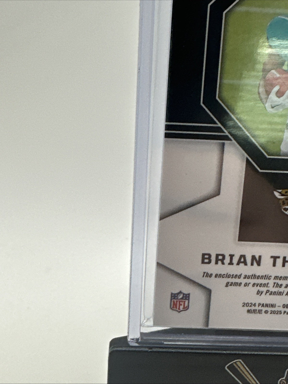 Brian Thomas Jr. 2024 Obsidian RPA Blue 23/25 Auto Dual Patch. Nice Patches!!!