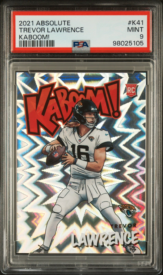 2021 Panini Absolute Kaboom! Trevor Lawrence #K41 PSA 9