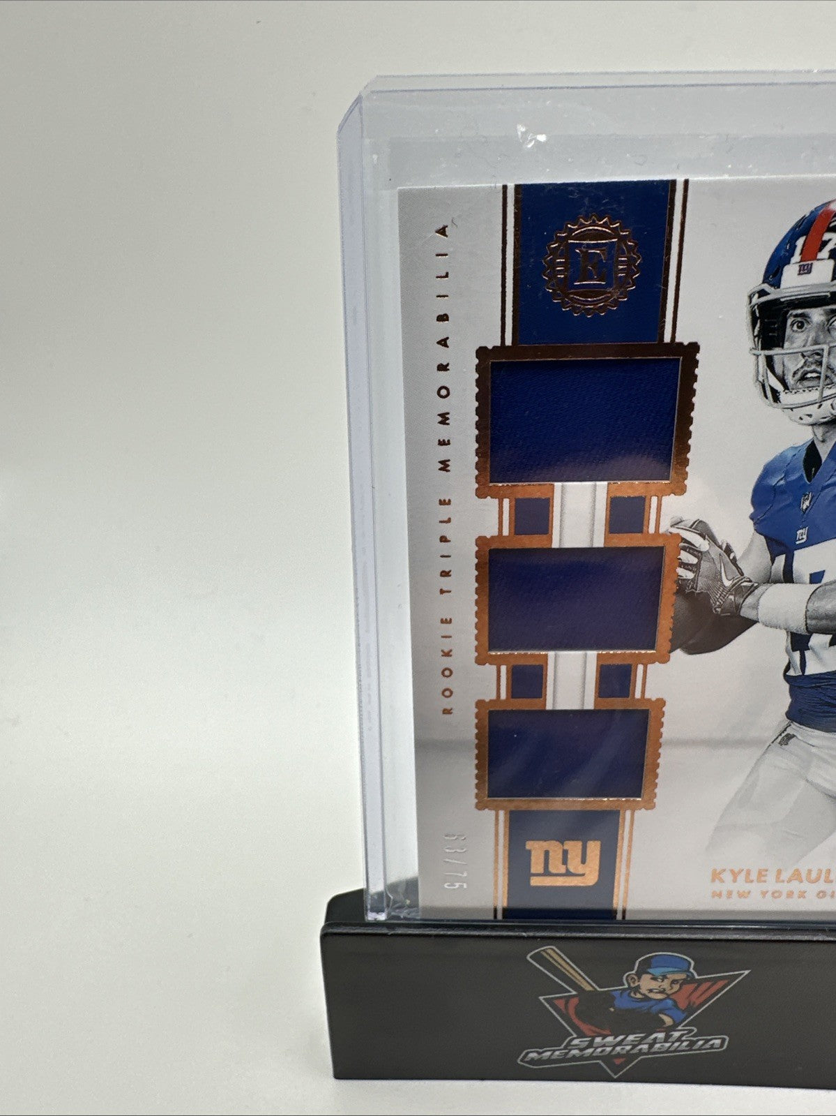 2018 Panini Encased Rookie Triple Memorabilia /75 Kyle Lauletta #RTM-30 RC