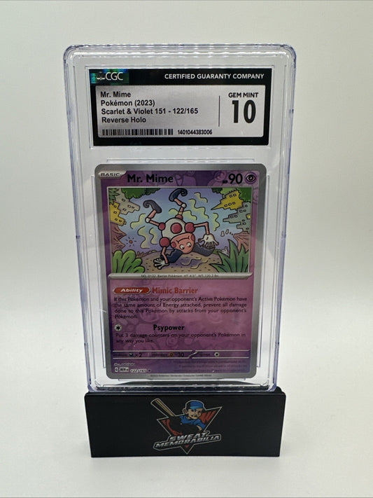 MR. MIME SCARLET AND VIOLET 151 122/165 GEM MINT 10
