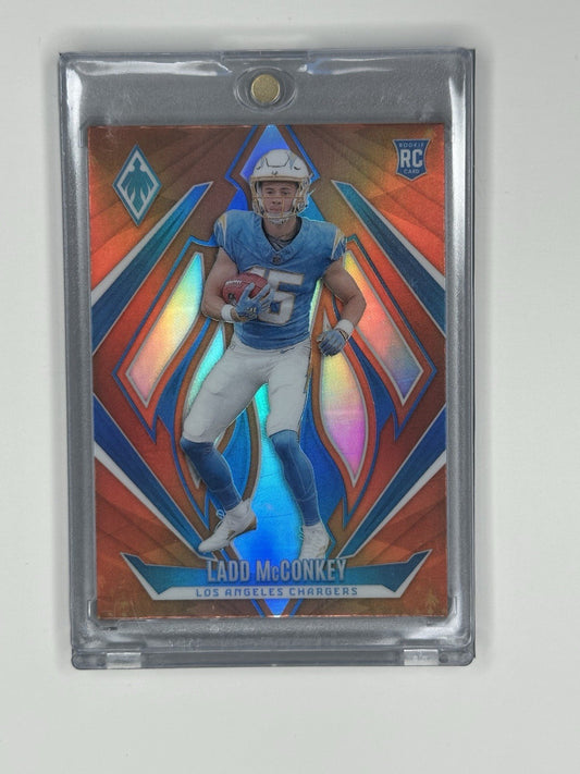 2024 Panini Phoenix Football Ladd McConkey #216 Orange Prizm