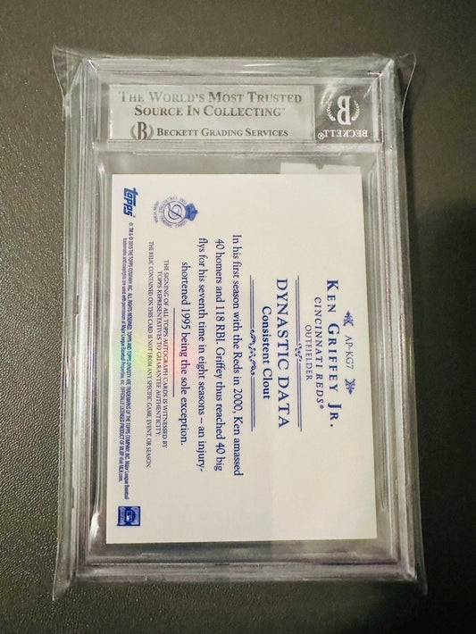 2015 Topps Dynasty Autograph Patches Ken Griffey Jr #APKG7 BGS 9