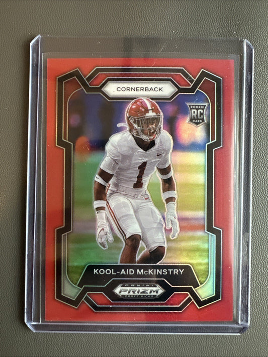2024 Prizm Draft Football Kool-Aid McKinstry Rookie Red Prizm /299
