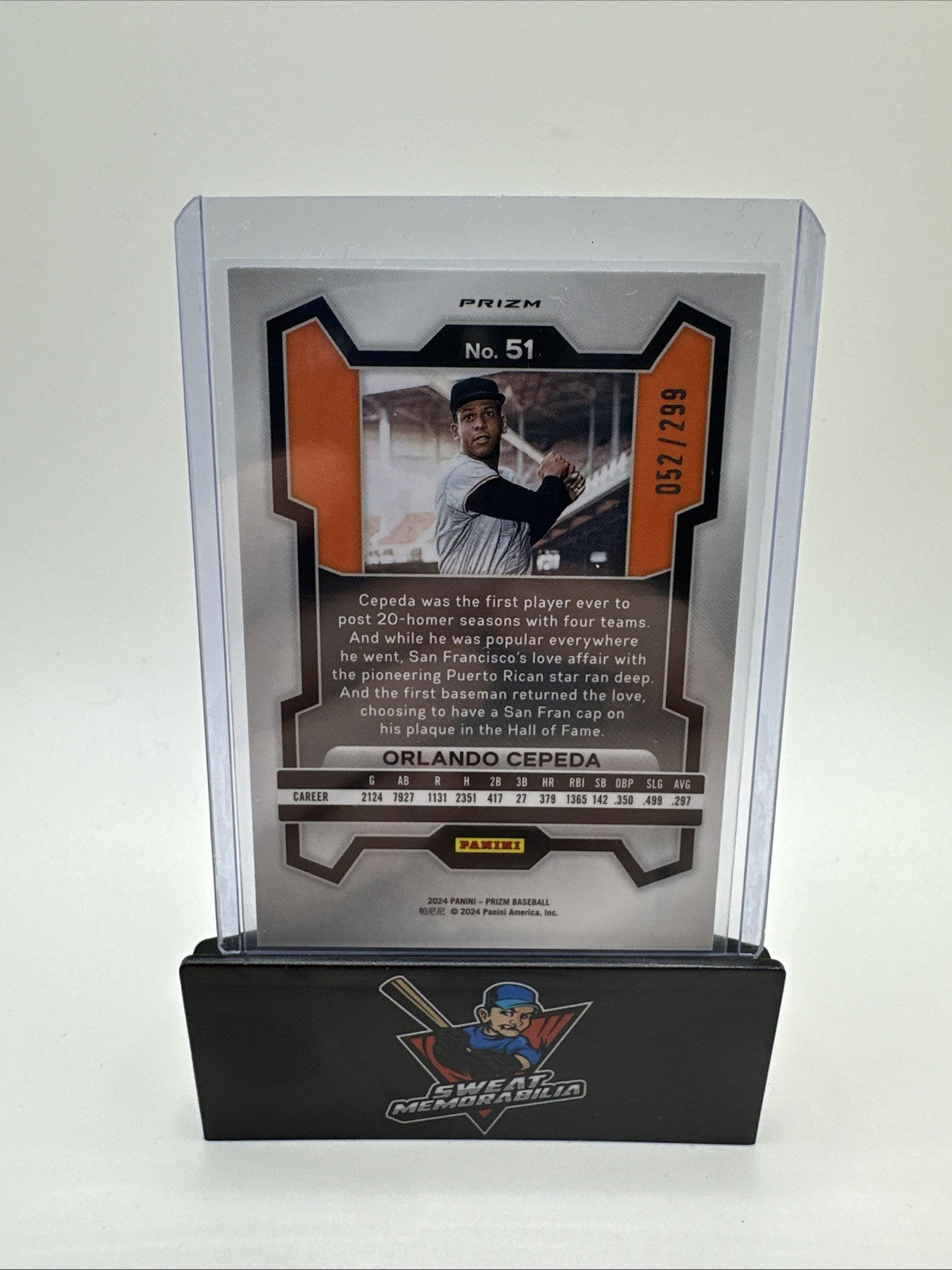 Orlando Cepeda 2024 Panini Prizm Baseball Red Ruby Wave Prizm #51