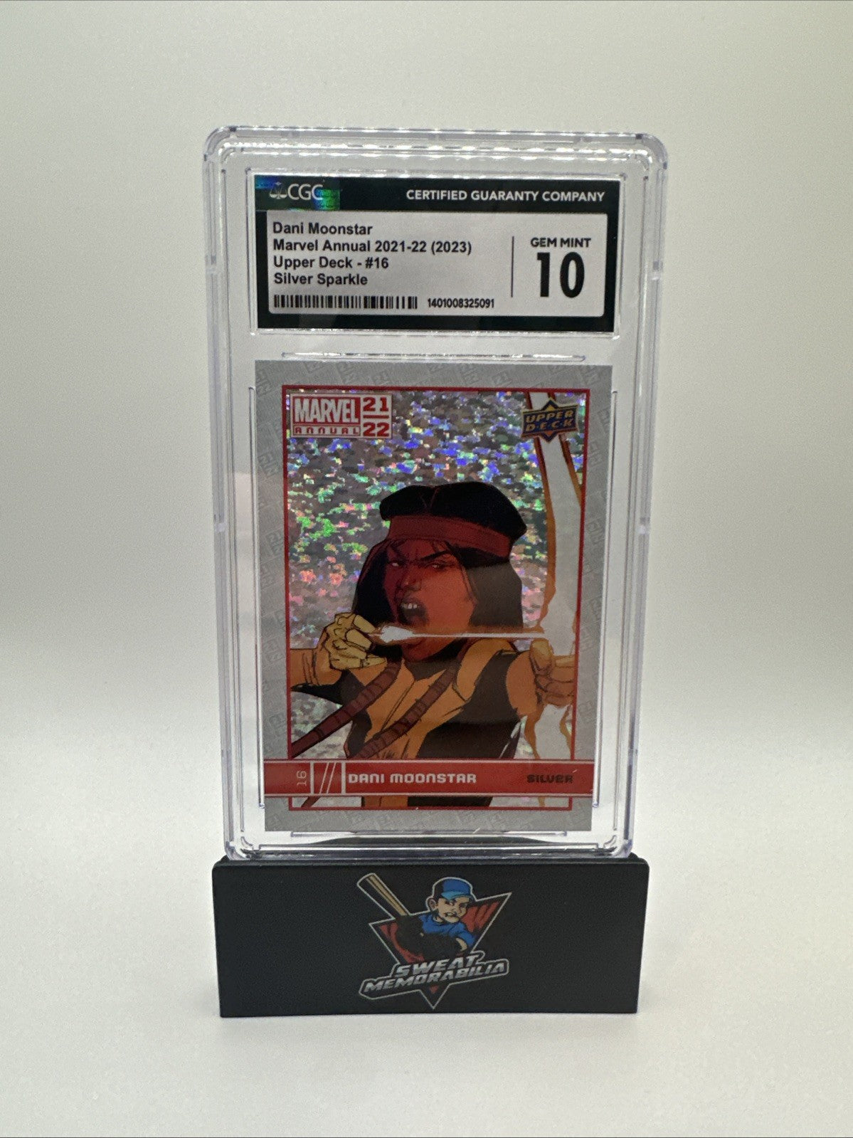 2021-22 Upper Deck Marvel Annual Dani Moonstar #16 Silver Sparkle CGC 10