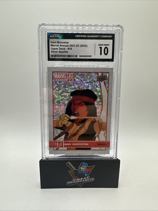 2021-22 Upper Deck Marvel Annual Dani Moonstar #16 Silver Sparkle CGC 10