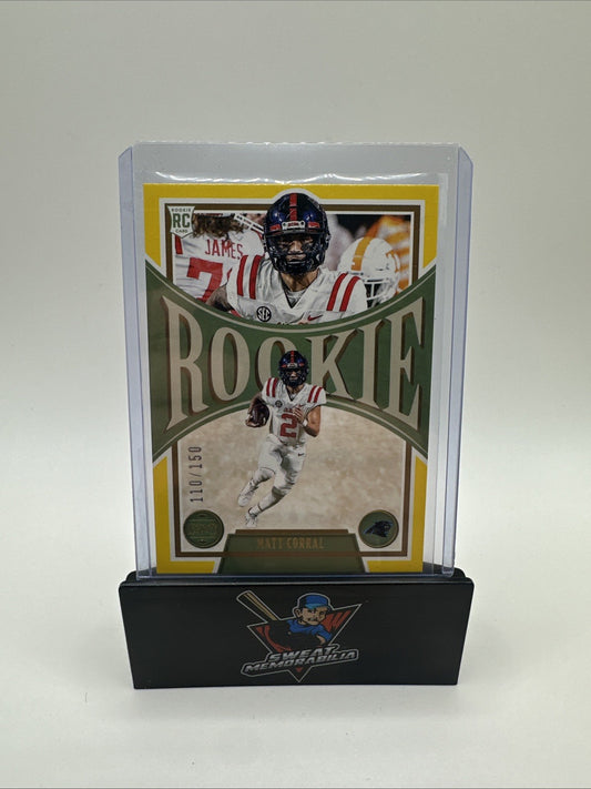 Matt Corral Chrome Premium Edition 2022 Panini Legacy #142 Panthers RC 110/150