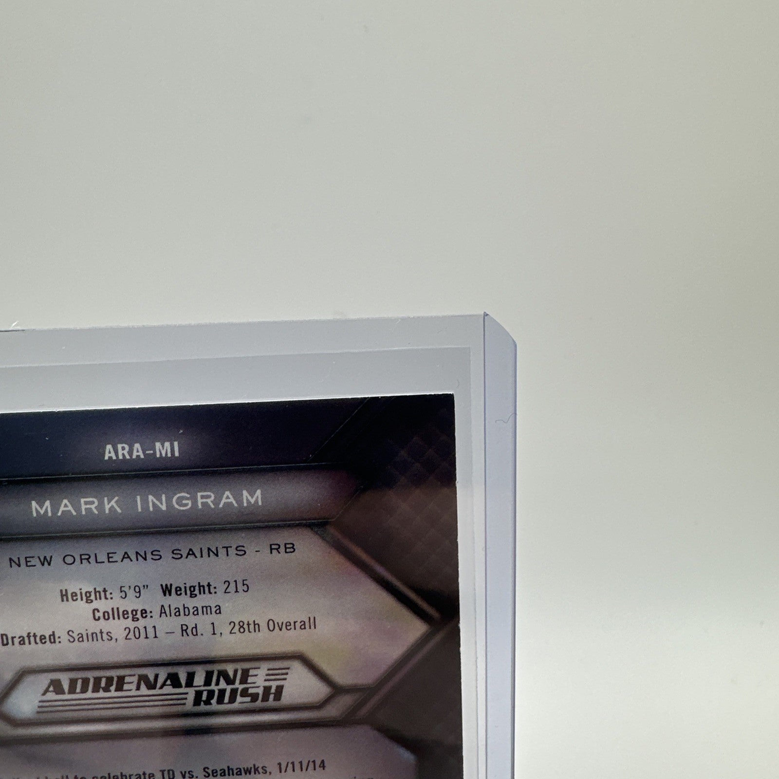 2015 Topps Field Access Adrenaline Rush Green #ARA-MI Mark Ingram /99