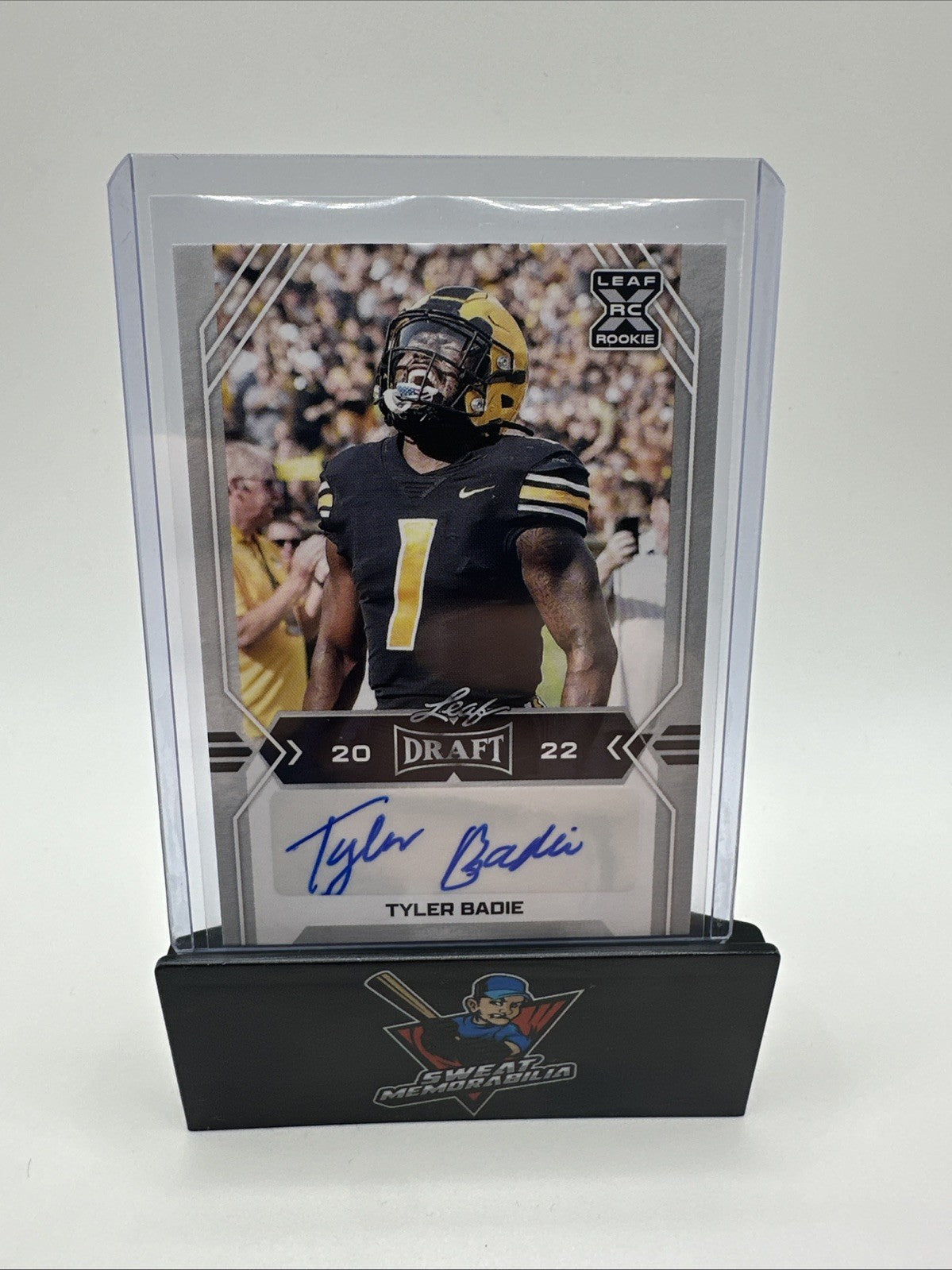 2022 Leaf Draft - Autographs #BA-TB2 Tyler Badie RC
