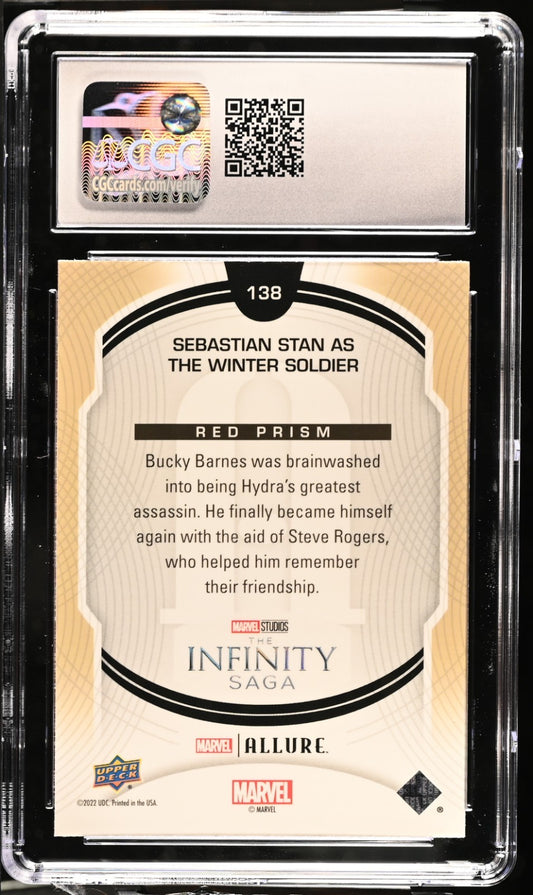 2023 Upper Deck Marvel Studios Sebastian Stan as Winter Soldier #138 CGC 10