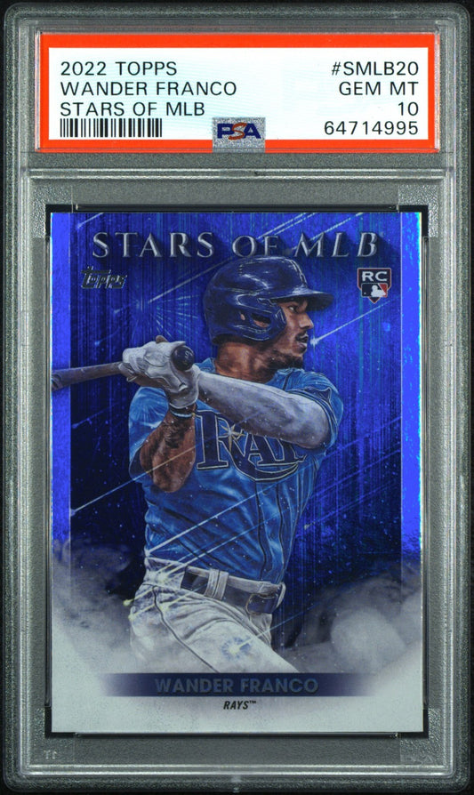 2022 Topps Stars Of Mlb Wander Franco Stars Of Mlb #SMLB20 PSA 10