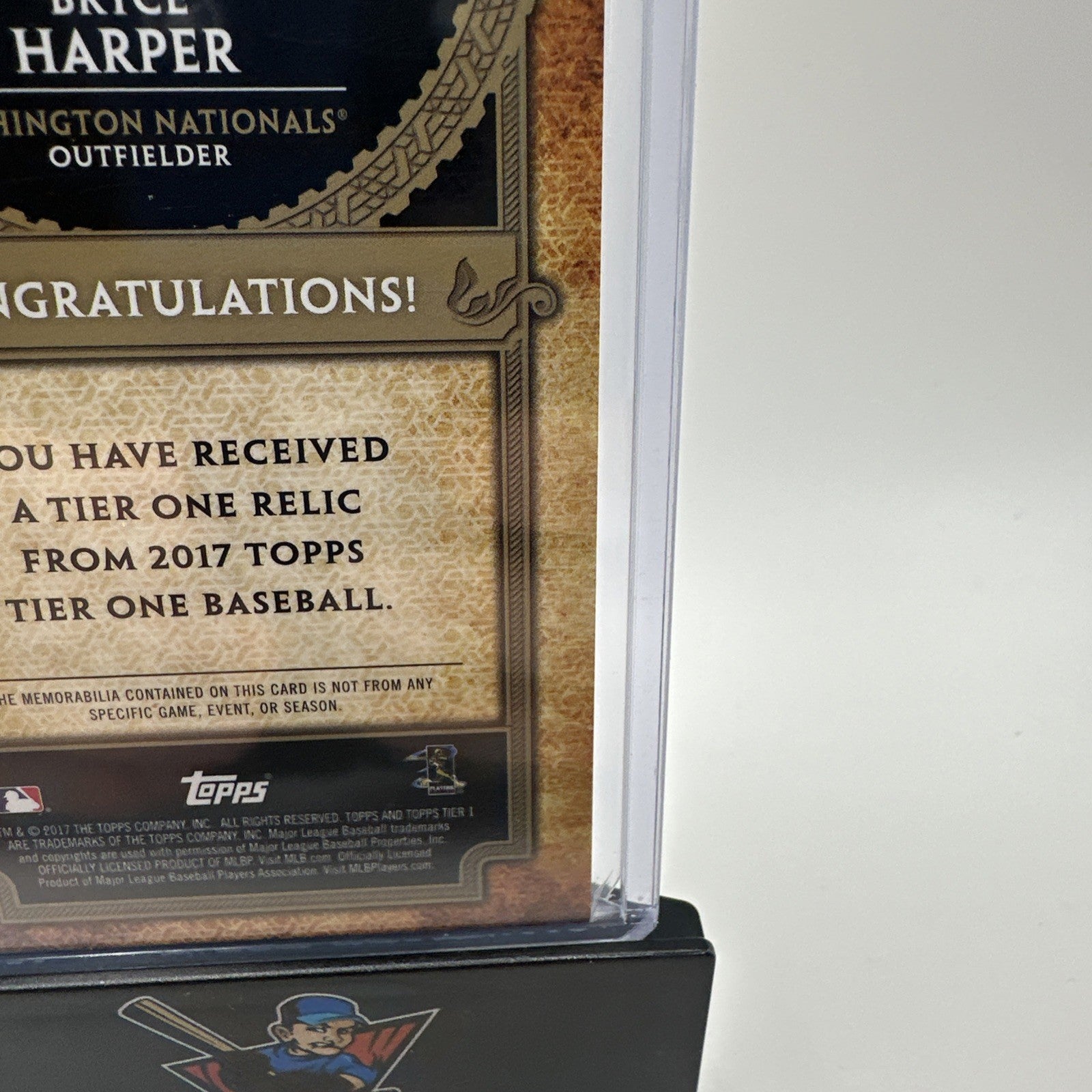 2017 Topps Tier One Relic  #T1R BH Bryce Harper No 309/331
