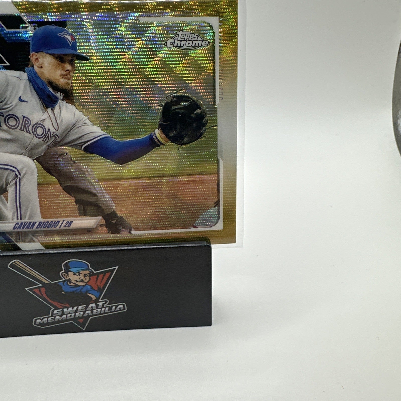 2021 Topps Chrome Gold Wave Refractor 35/50 Cavan Biggio #128) Blue Jays