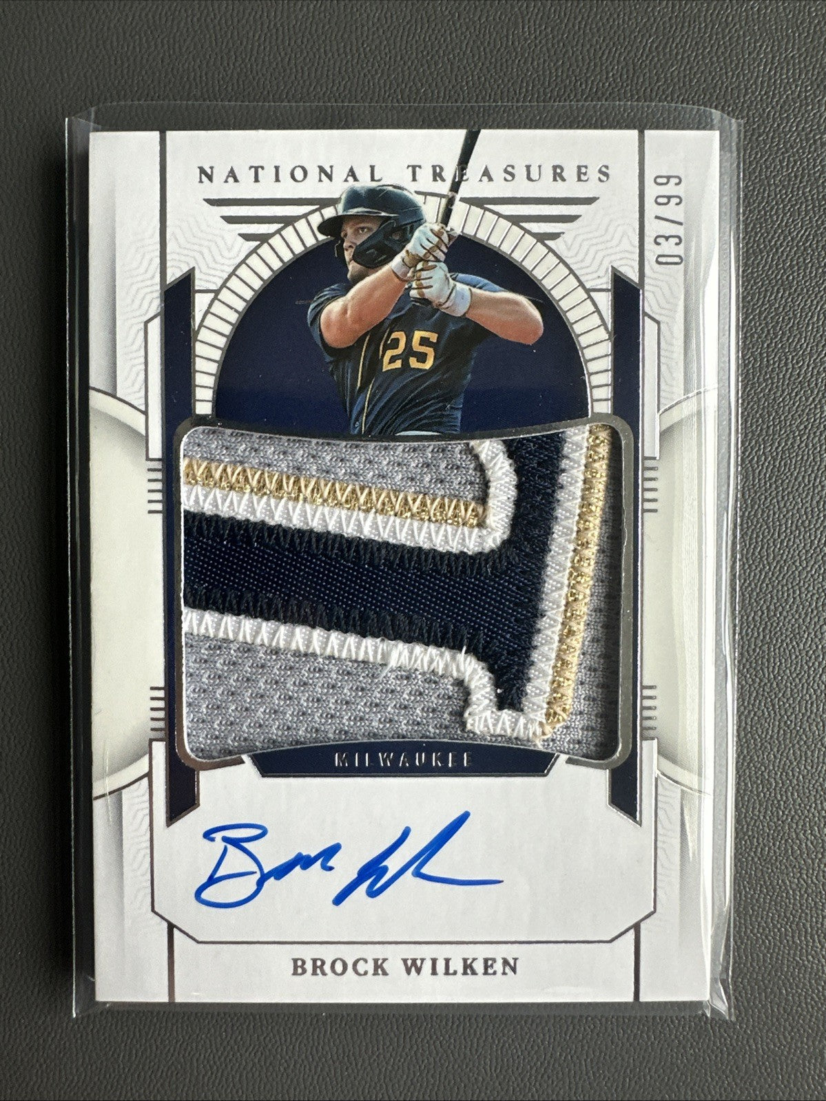2024 Brock Wilken National Treasures Baseball Patch Auto /99