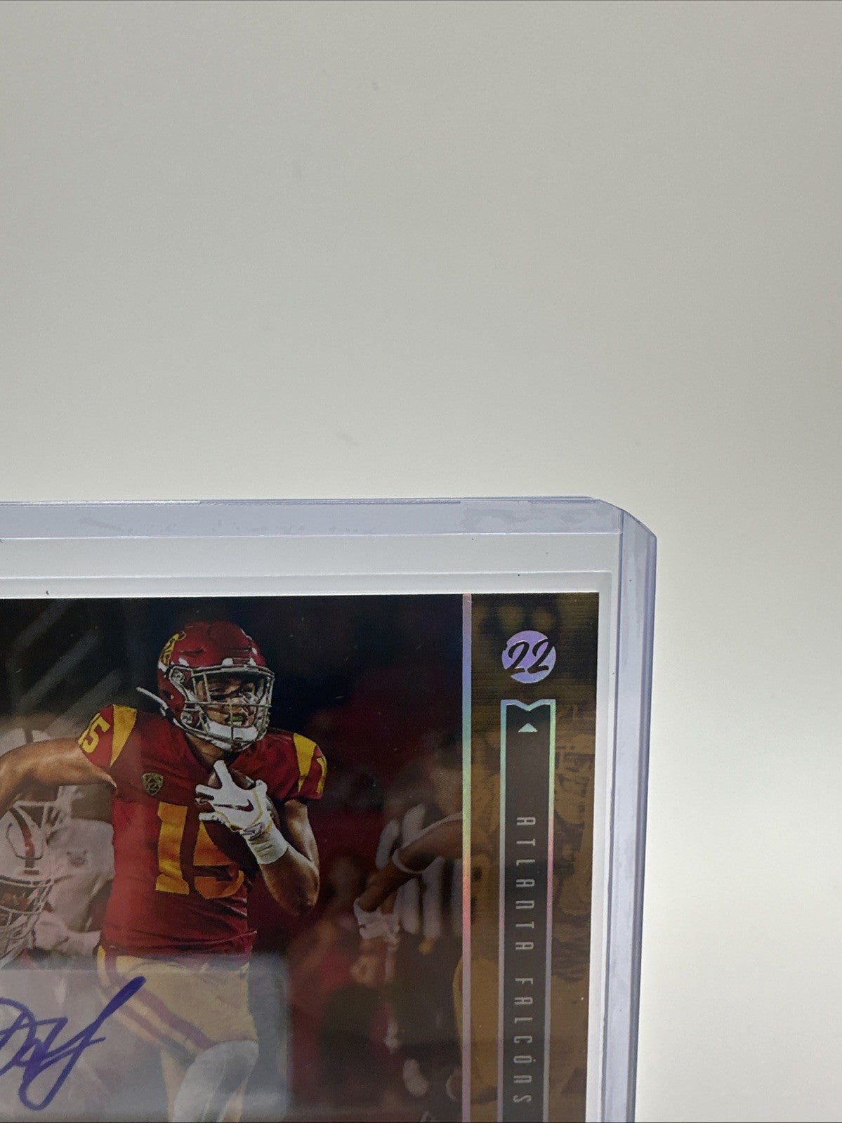 2022 Drake London Panini Luminance Rookie Auto 25/100