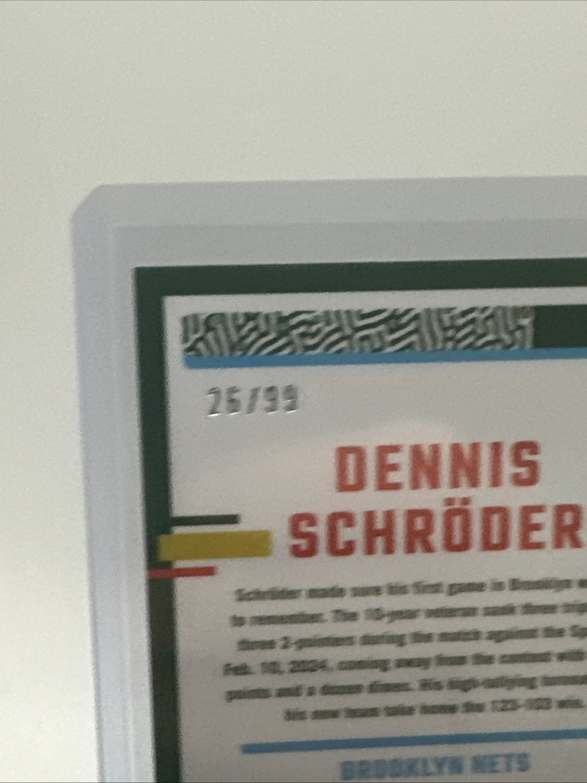 2023-24 Donruss Optic Red & Gold International /99 Dennis Schröder
