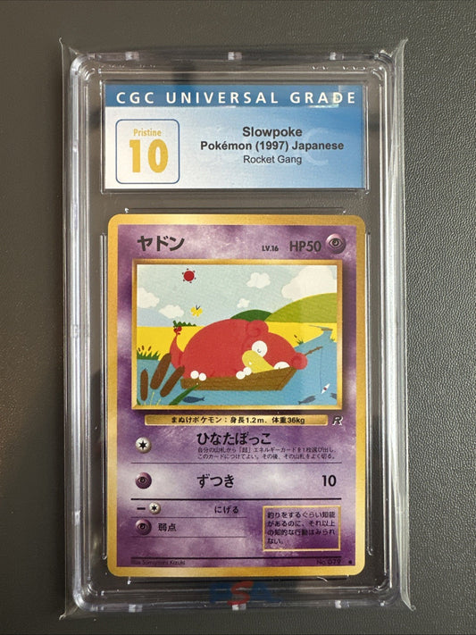 1997 Pokémon Rocket Gang Slowpoke #79, CGC Pristine 10