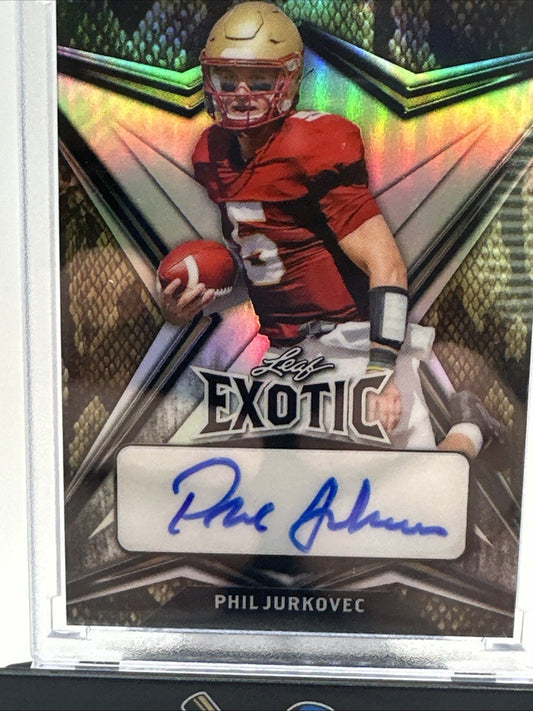 K320,603 - 2022 Leaf Exotic Mosaic Snakeskin #BAPJ1 Phil Jurkovec 9/9 Auto