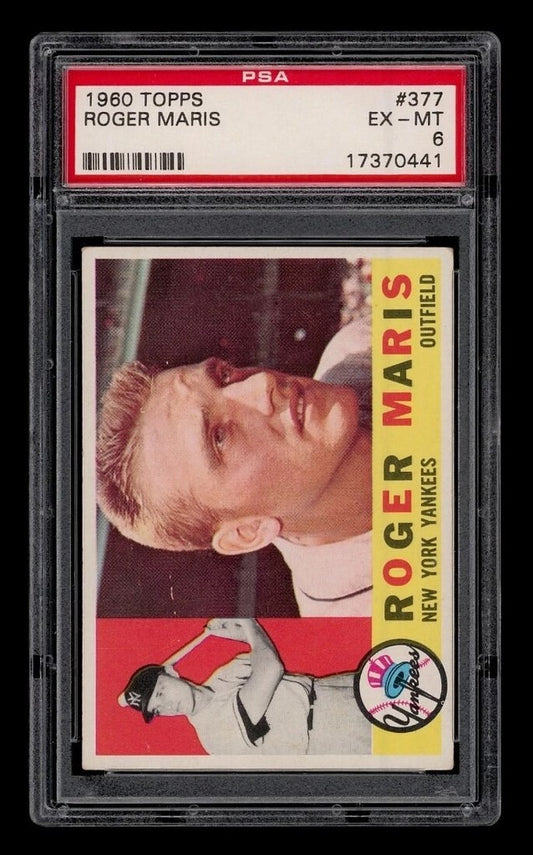 1960 Topps Roger Maris #377 PSA 6