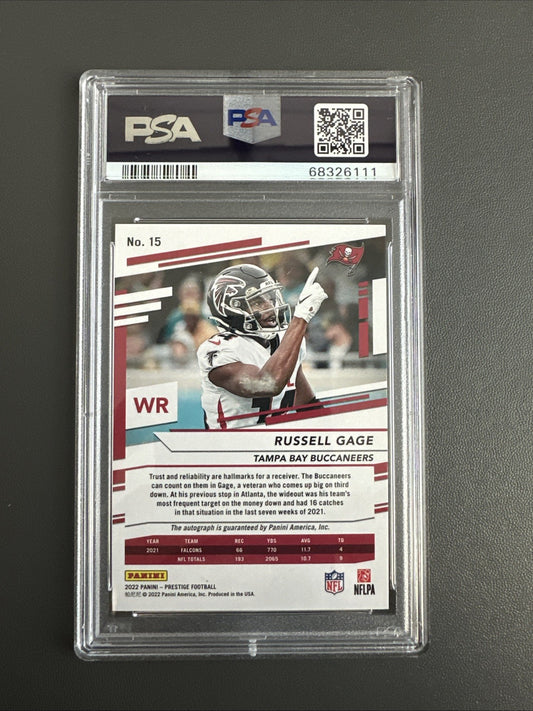 2022 Panini Prestige - Xtra Points Premium Gold X/P #15 Russell Gage PSA 10