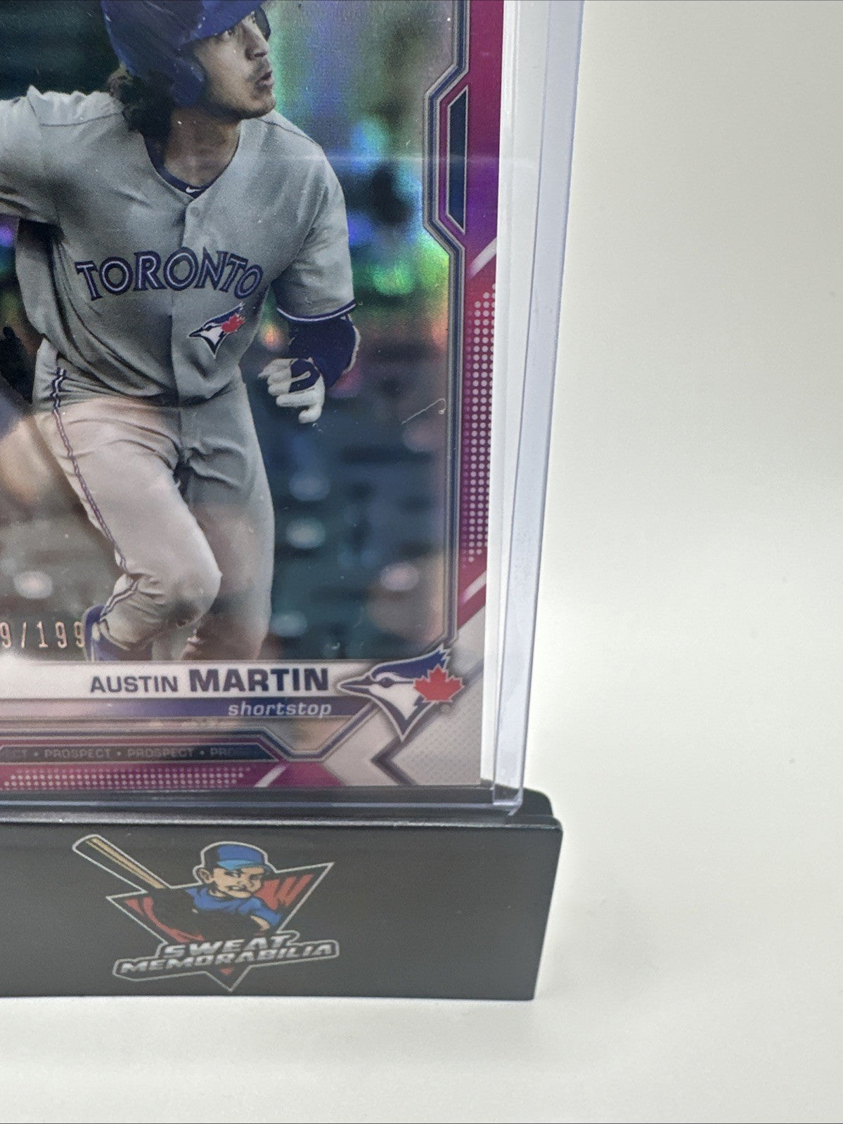AUSTIN MARTIN 2021 Bowman Chrome Pink Refractor RC #s /299