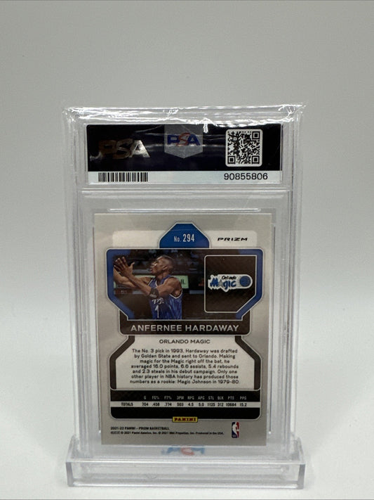 2021 PANINI PRIZM RED/WHITE/BLUE PRIZM #294 ANFERNEE HARDAWAY PSA 10