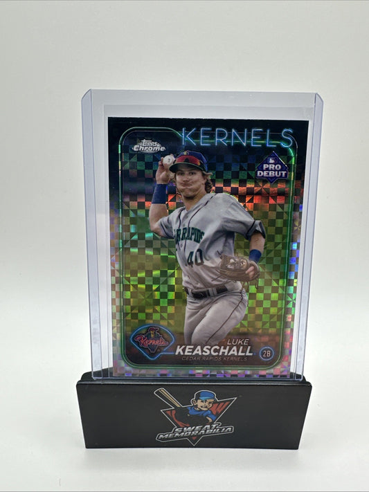 2024 Topps Pro Debut Luke Keaschall Chrome X-Fractor #PDC-125 Minnesota Twins