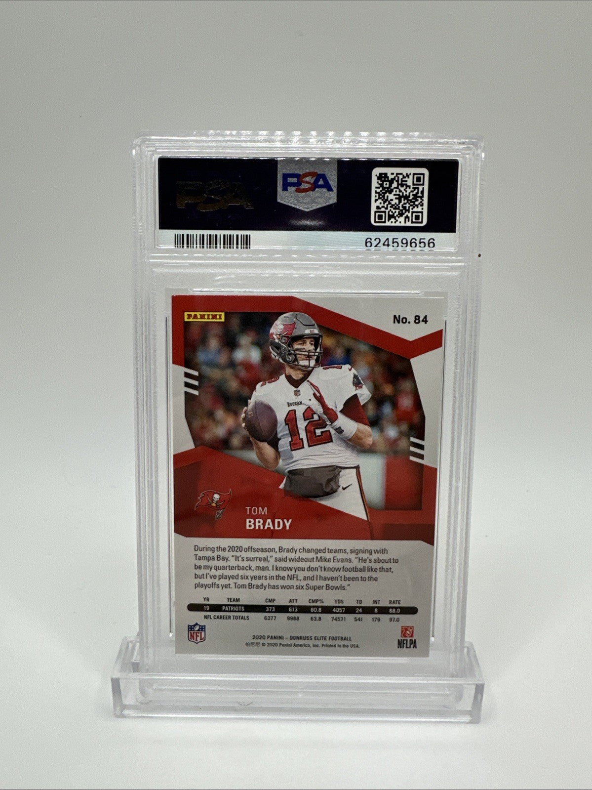 2020 Donruss Elite Tom Brady #84 PSA 9